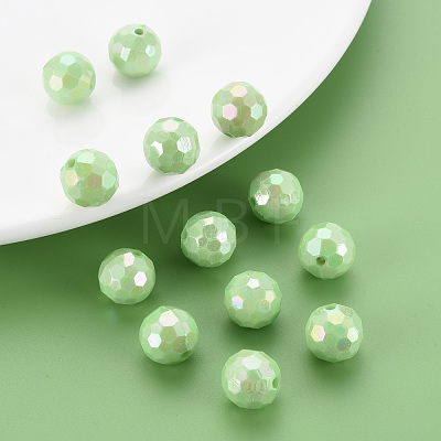 Opaque Acrylic Beads TACR-S154-10F-01-1