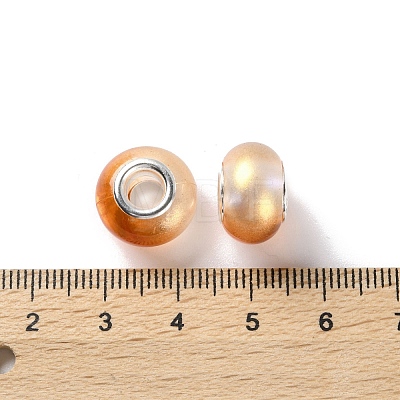 Two Tone Resin European Beads RESI-M001-02H-1