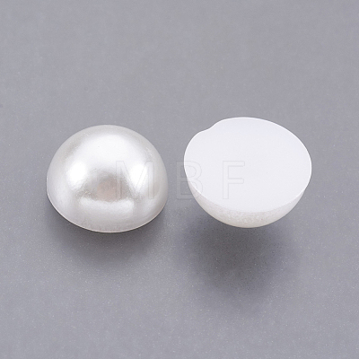 ABS Plastic Imitation Pearl Cabochons SACR-S738-11mm-Z9-1