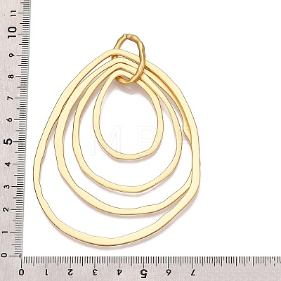 Rack Plating Eco-Friendly Alloy Big Pendants FIND-N005-35G-1