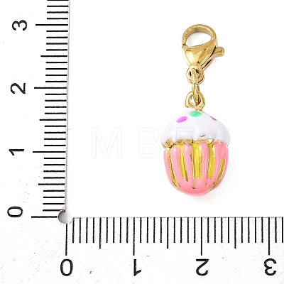 304 Stainless Steel Enamel Pendant Decorations STAS-D205-03A-G-1