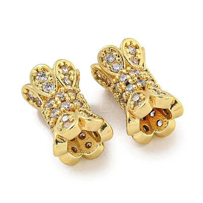 Rack Plating Brass Micro Pave Clear Cubic Zirconia Beads KK-L215-310A-G01-1