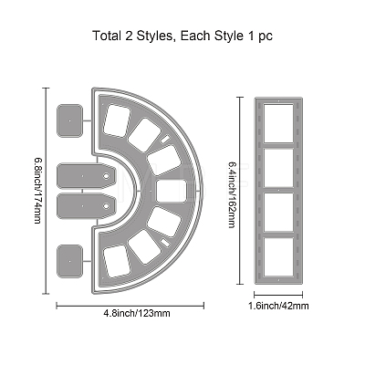 Carbon Steel Cutting Dies Stencils DIY-WH0309-1031-1