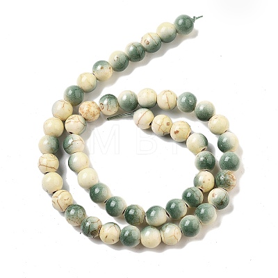 Synthetic Turquoise Dyed Beads Strands G-E594-24Q-1