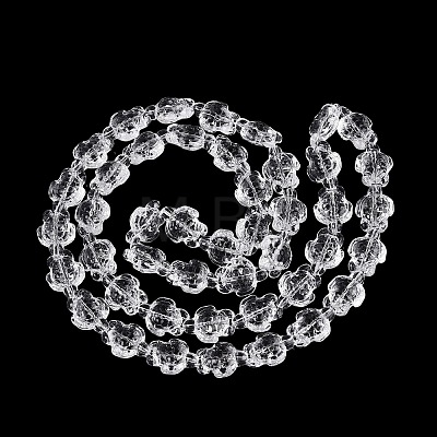 Transparent Glass Beads Strands DGLA-N021-02A-11-1