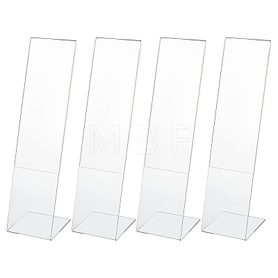 4Pcs Acrylic L Shaped Table Desktop Sign Display Stand ODIS-OC0002-02-1