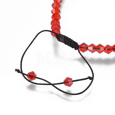 Adjustable Nylon Cord Braided Bead Bracelets BJEW-JB04521-06-1