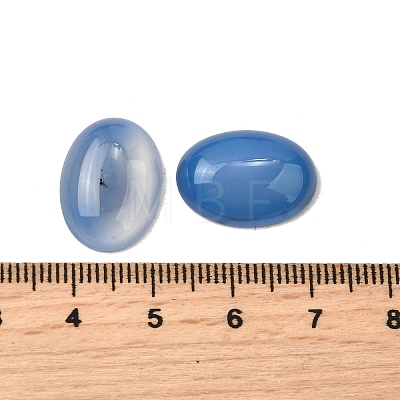 Natural Blue Agate Cabochons G-A266-01A-1