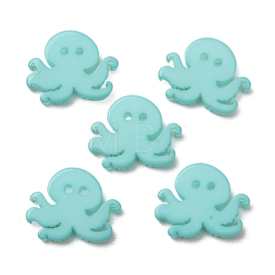 2-Hole Marine Organisms Opaque Resin Buttons RE-CBAE064-05A-1