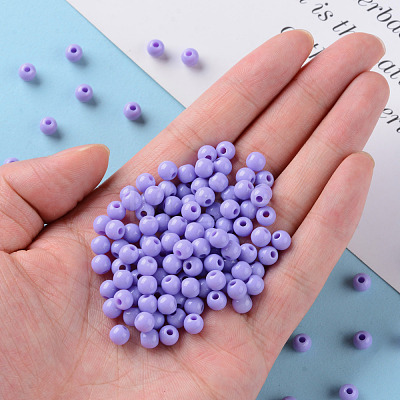 Opaque Acrylic Beads MACR-S370-C6mm-SS2114-1