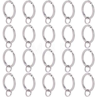 316 Surgical Stainless Steel Split Key Rings STAS-BBC0008-20-1