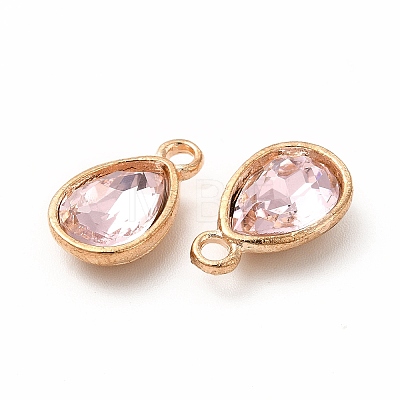 Faceted Glass Rhinestone Pendants GLAA-I051-AM-1