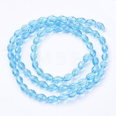 Glass Beads Strands X-GC891Y-11-1