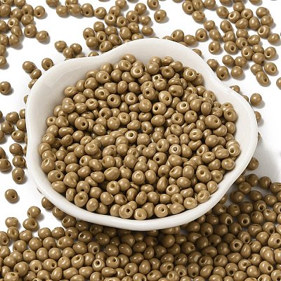 6/0 Opaque Baking Paint Glass Seed Beads X1-SEED-M012-02A-16-1