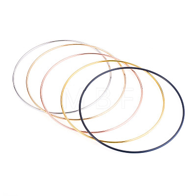 5Pcs 5 Colors Iron Rings FIND-TA0011-10-1