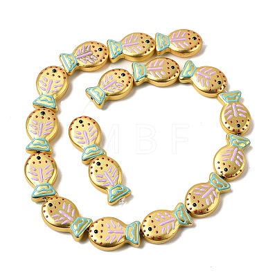 Baking Paint Glass Enamel Beads GLAA-B035-01A-1