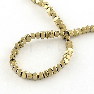 Electroplate Non-magnetic Synthetic Hematite Bead Strands G-S203-08G-1