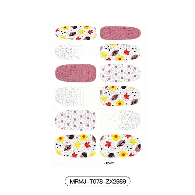 Full Wrap Gradient Nail Polish Stickers MRMJ-T078-ZX2989-1