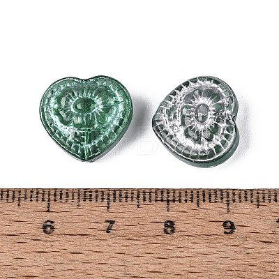 Baking Paint Transparent Glass Beads DGLA-N018-26C-1