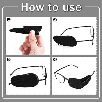 CREATCABIN 12Pcs Glasses Eye Patch AJEW-CN0001-82-1