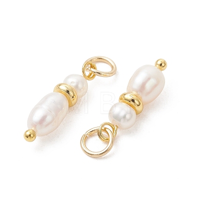 Natural Cultured Freshwater Pearl Pendants PALLOY-JF05450-01-1