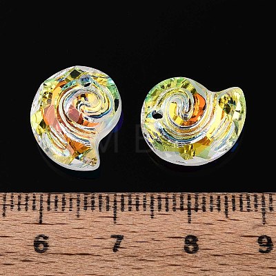 140Pcs Electroplate Glass Charms EGLA-T029-05B-1
