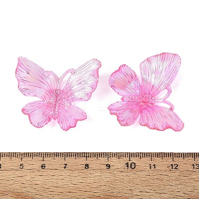 Transparent Plastic Pendants KY-N025-44G-1