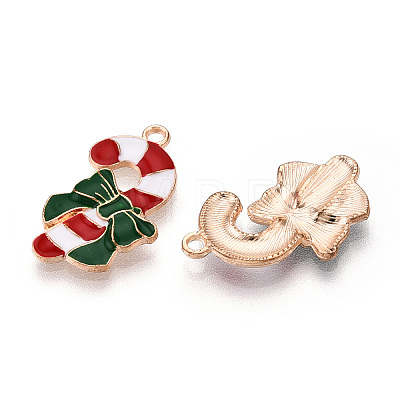 Christmas Theme Alloy Enamel Pendants ENAM-N056-403C-1