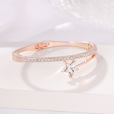 Alloy & Crystal Rhinestone Hinged Bangles for Women FS-WG22ADC-03-1