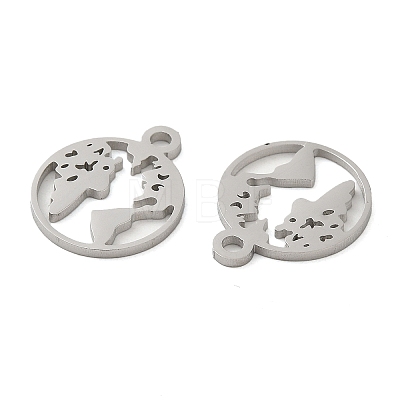 304 Stainless Steel Charms STAS-J042-06P-1