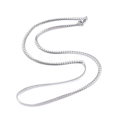 Men's 667 Stainless Steel Cuban Link Chain Necklaces NJEW-G340-01P-1-1