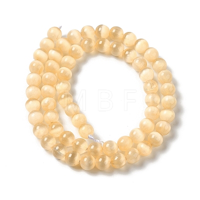 Natural Selenite Dyed Beads Strands G-P493-02F-1