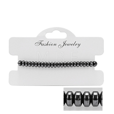 Natural Non-magnetism Hematite Bradided Bead Bracelets for Women Men ZJ6081-1-1