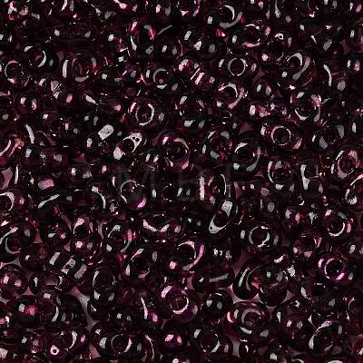 Picasso Spray Painted Glass Seed Beads SEED-T006-04-22-1