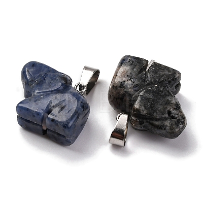 Natural Sodalite Pendants G-B127-05P-10-1