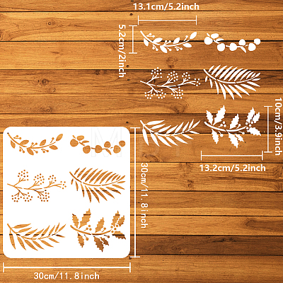 PET Hollow Out Drawing Painting Stencils DIY-WH0391-0768-1