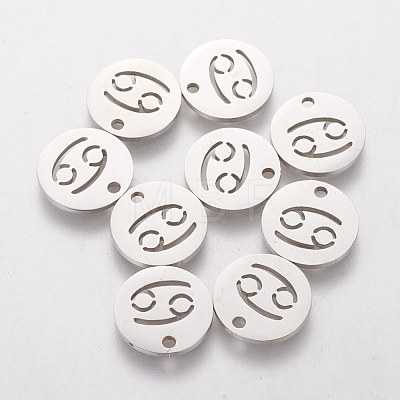 Non-Tarnish 304 Stainless Steel Charms STAS-Q201-T095-4-1