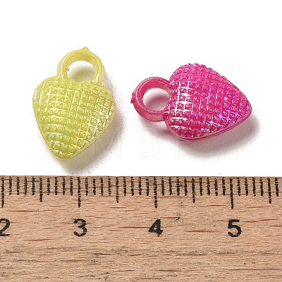 Plating Opaque Acrylic Pendant OACR-E039-60-1