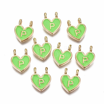 Alloy Enamel Charms ENAM-T012-02P-RS-1