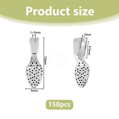 150Pcs Alloy Glue-on Flat Pad Bails TIBE-DC0001-26-1