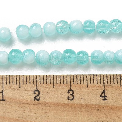 Crackle Glass Beads Strands GLAA-U001-4mm-02-1