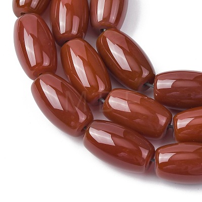 Oval Natural Carnelian Beads Strands G-D622-06-G-A-1