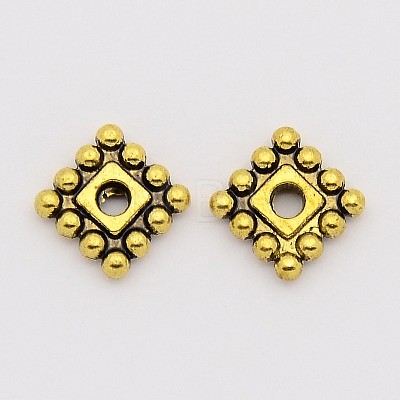 Tibetan Style Alloy Spacer Beads TIBEB-P002-02AG-NR-1