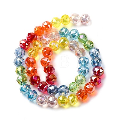 Transparent Glass Beads Strands GLAA-Q009-01E-1