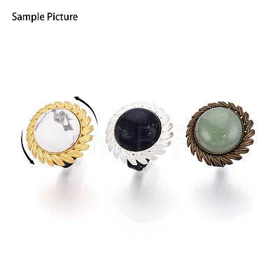 Adjustable Alloy & Iron Bezel Cup Ring Base with Rotatable Tray MAK-T012-11AB-1
