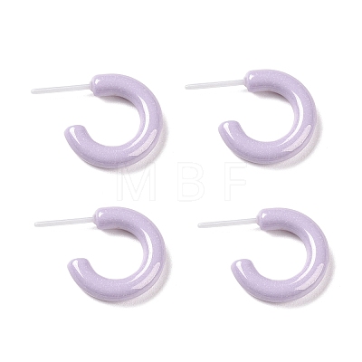 Hypoallergenic Bioceramics Zirconia Ceramic Ring Stud Earrings EJEW-Z023-02E-1