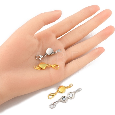 4 Sets 2 Colors Alloy Magnetic Clasps FIND-YWC0003-02-1
