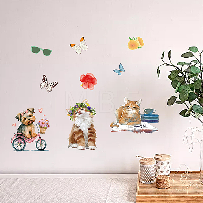 8 Sheets 8 Styles PVC Waterproof Wall Stickers DIY-WH0345-079-1