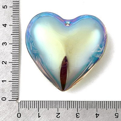 Electroplated Glass Pendants GLAA-G122-06C-1
