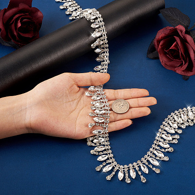 Iron Crystal Rhinestone Cup Chain CH-CW0001-02-1